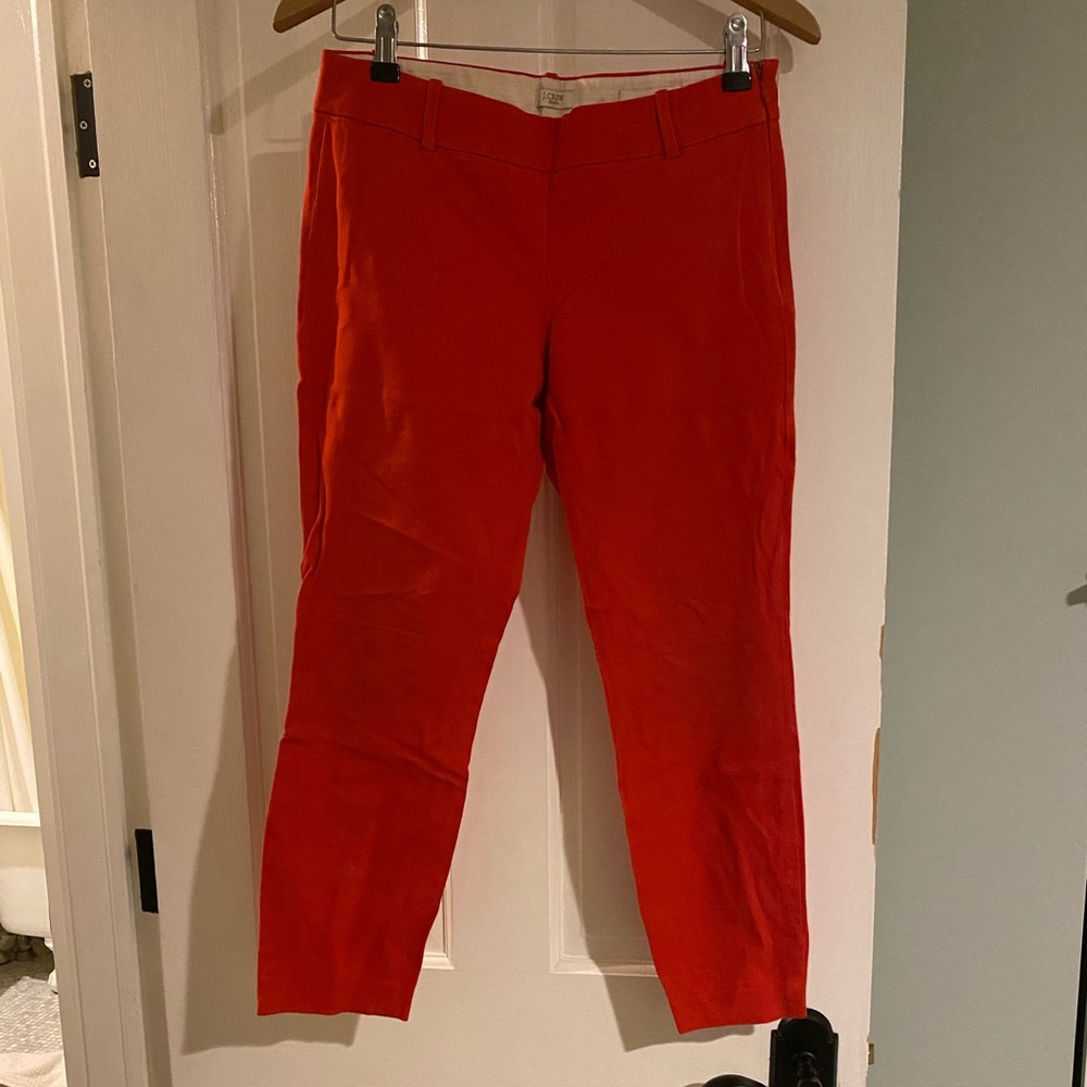 J. Crew Bright Red Stretch Minnie Pants - Sz. 2